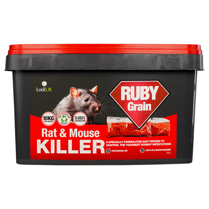 Ruby Grain Sachets Rat and Mouse Killer Difenacoum 